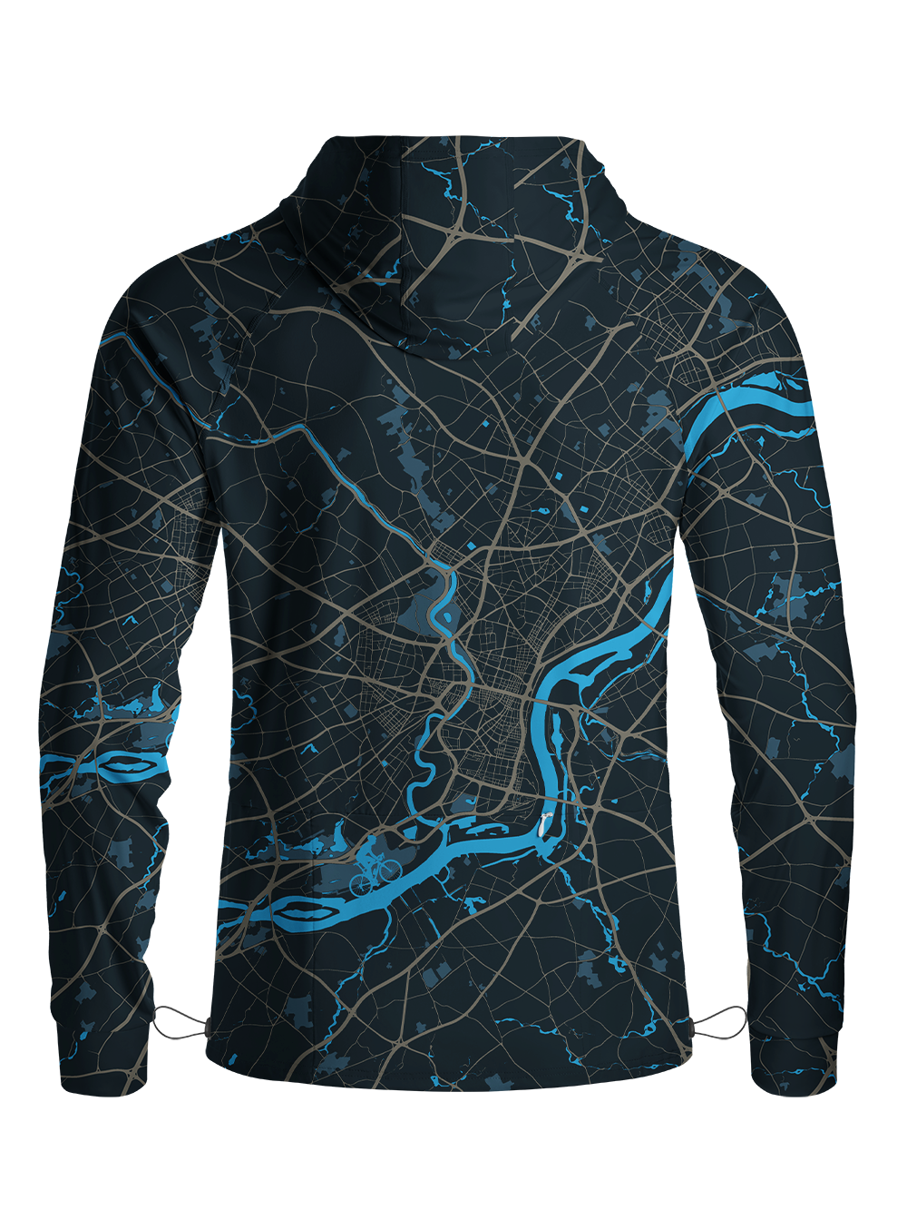 Orionride Urban Navigator Long Sleeve Cycling Hoodie Shirt