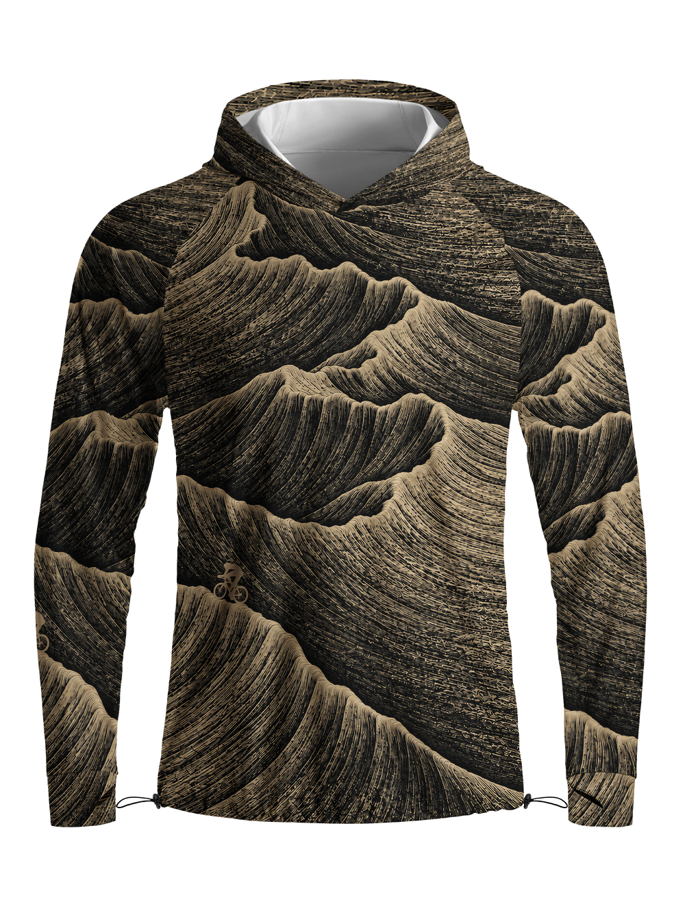 Orionride Tectonic Flow Long Sleeve Cycling Hoodie Shirt