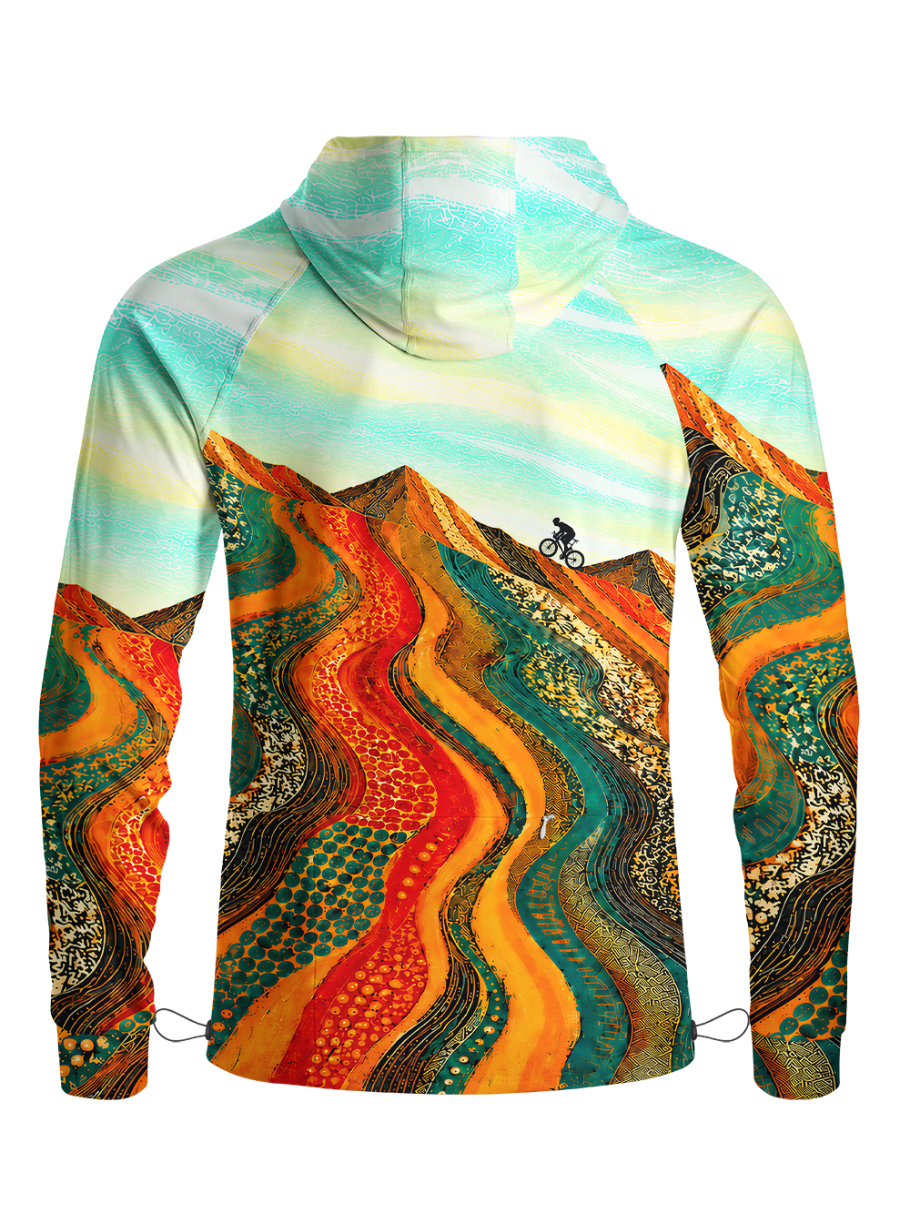 Orionride Fluid Strata Long Sleeve Cycling Hoodie Shirt