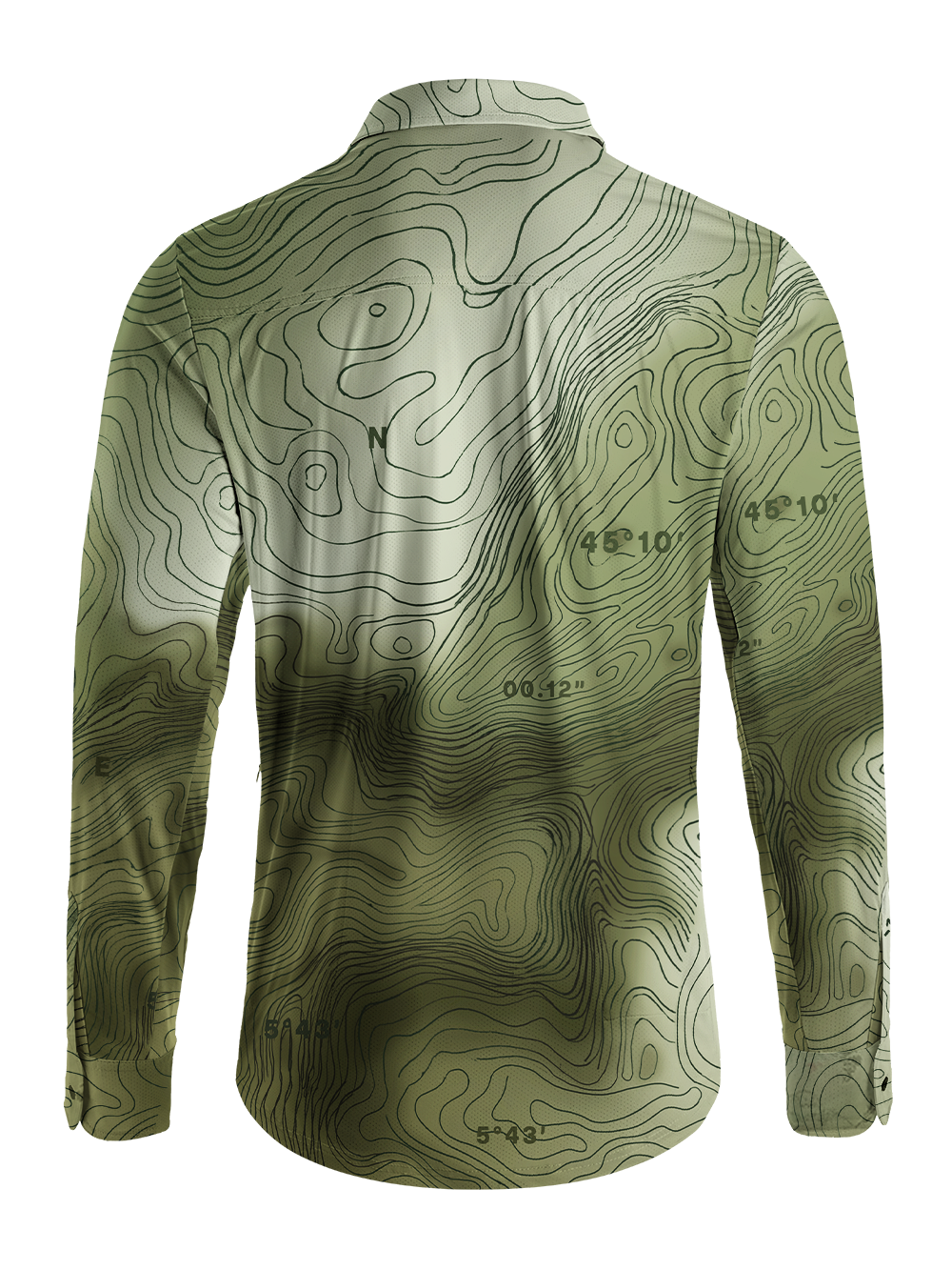 Orionride Outdoor Contours Men's Stretchy Breathable Long Sleeve Gravel Shirt