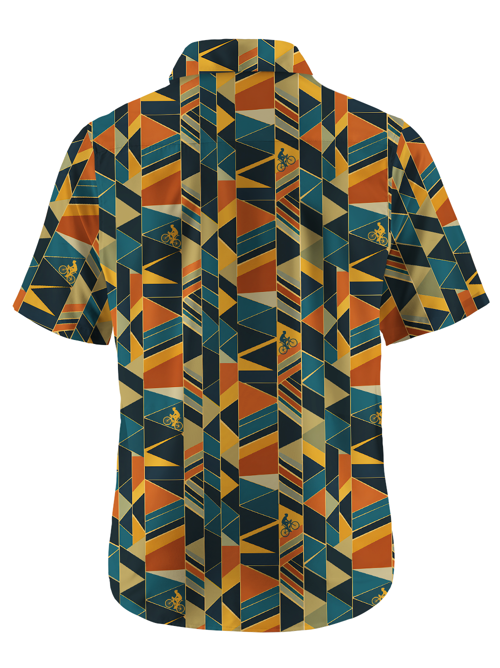 Orionride Geometric Velocity Zipper Pockets Ultra Lightweight Short Sleeves Gravel Shirt