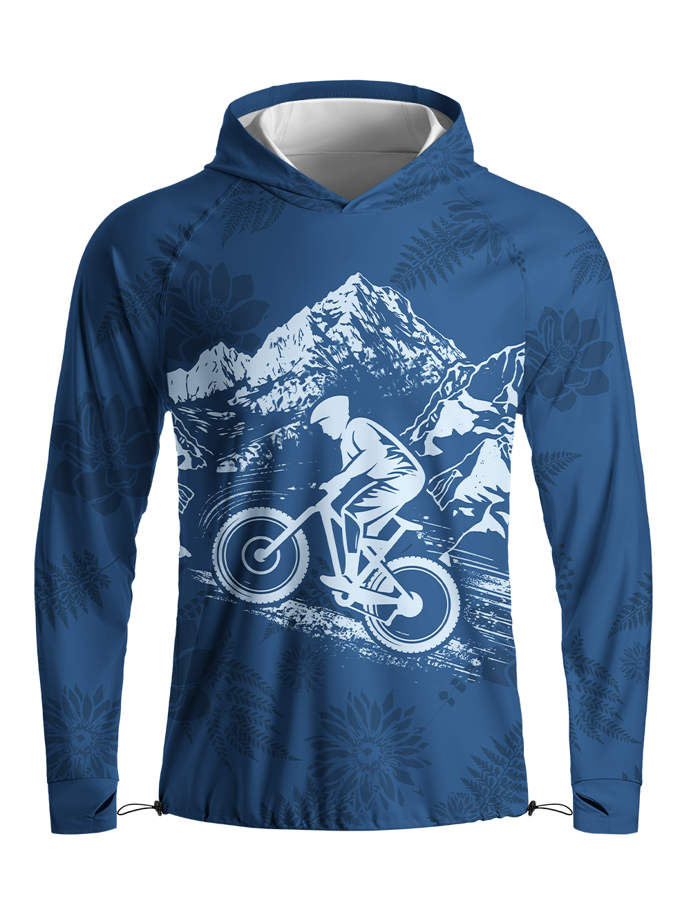 Orionride Never Give Up Long Sleeve Cycling Hoodie Shirt