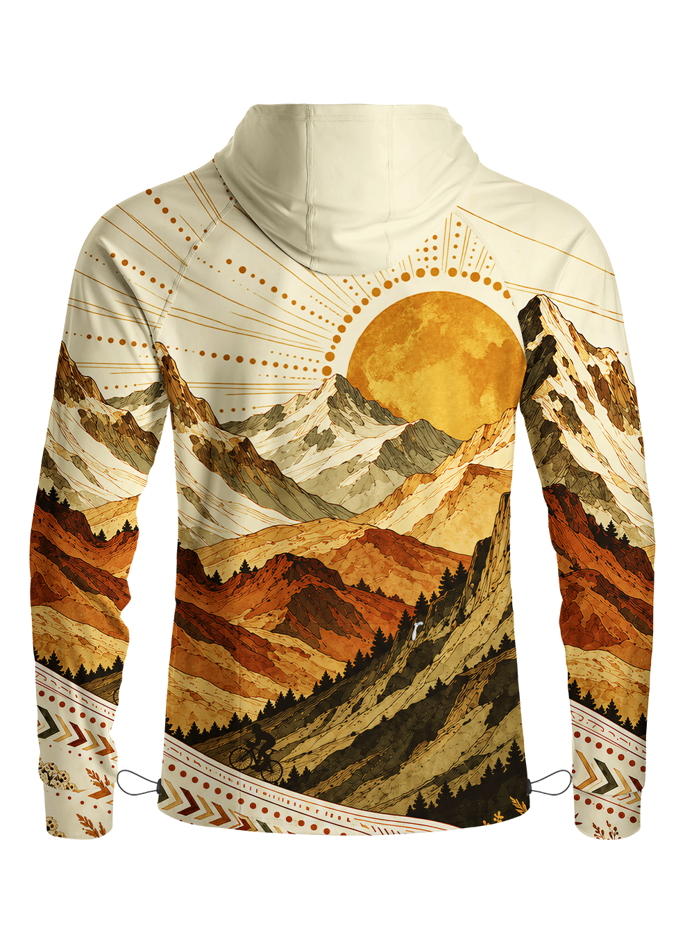 Orionride Solar Ascent Long Sleeve Cycling Hoodie Shirt