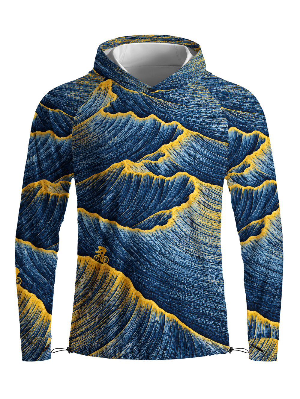 Orionride Tectonic Flow Long Sleeve Cycling Hoodie Shirt