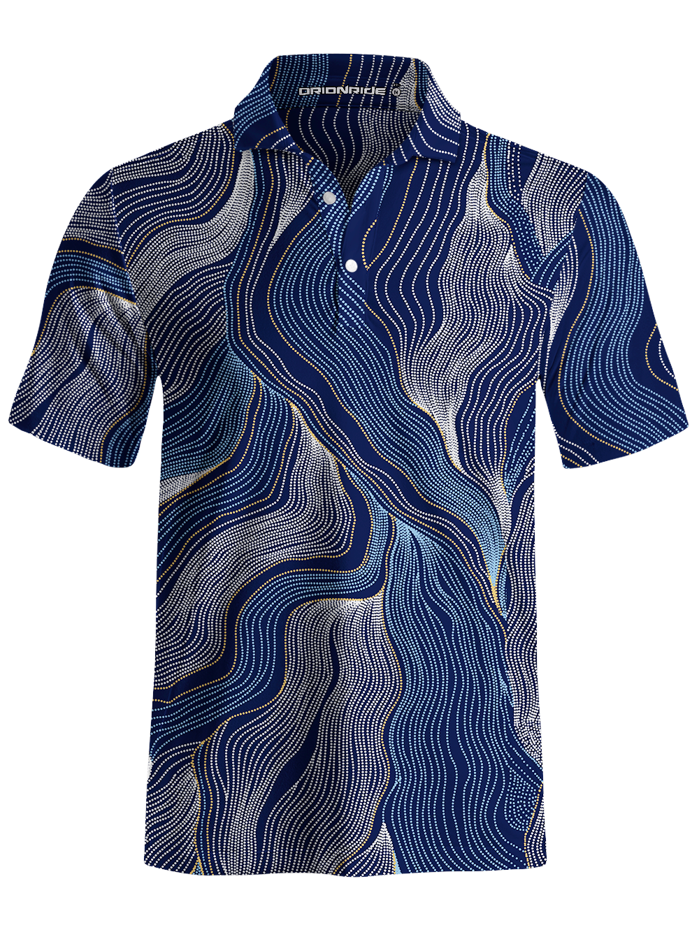 Orionride Fine Contour Lines Men's Polo Shirt