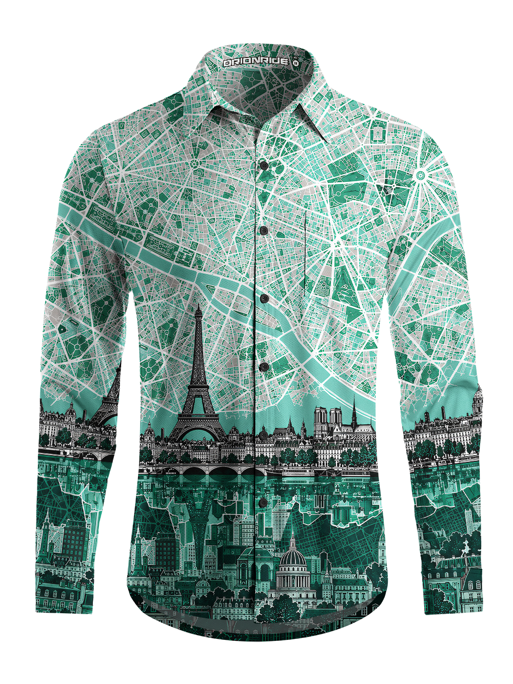 Orionride Urban Atlas Men's Stretchy Breathable Long Sleeve Gravel Shirt