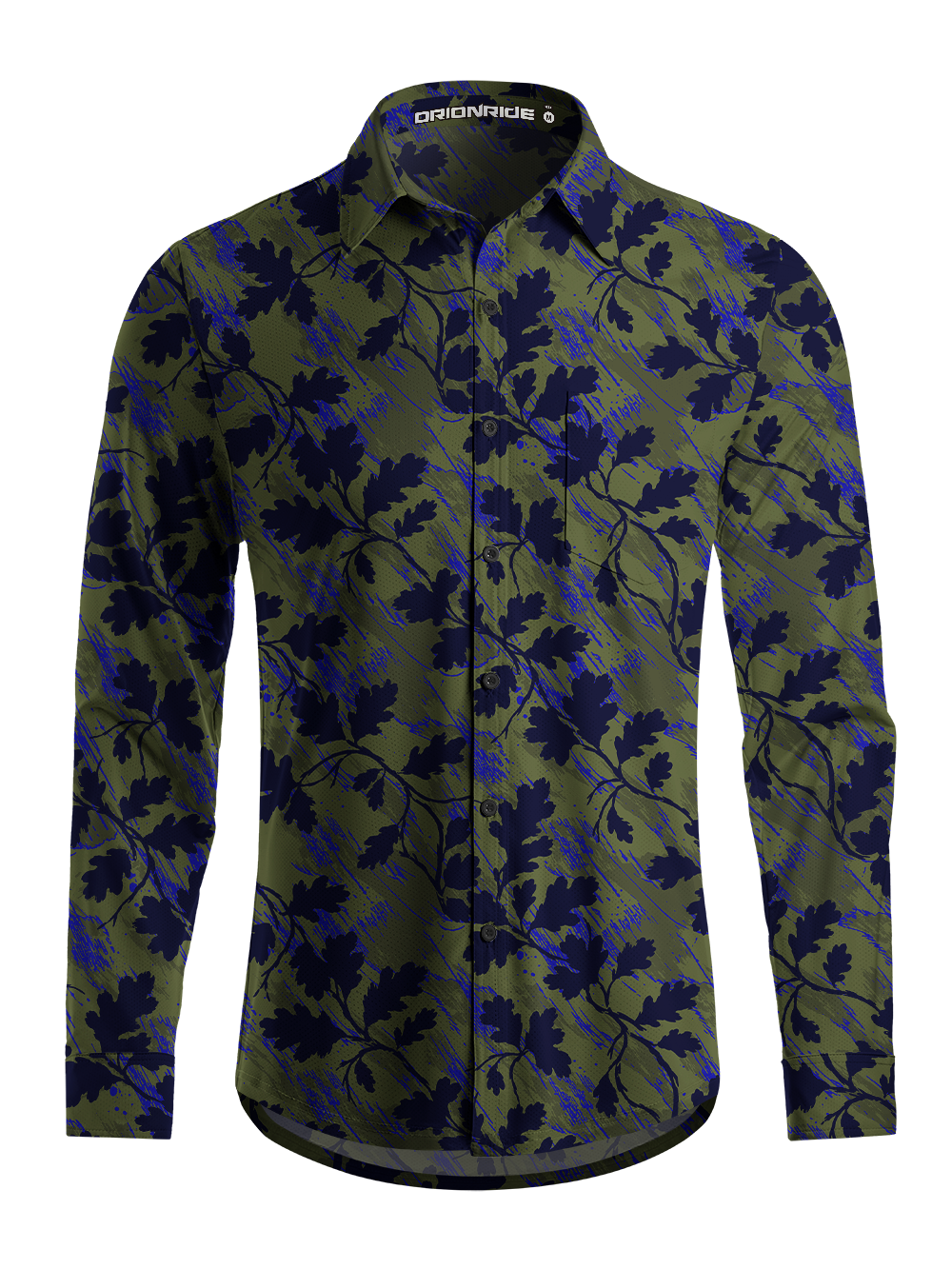Orionride Enduring Oak Men's Stretchy Breathable Long Sleeve Gravel Shirt