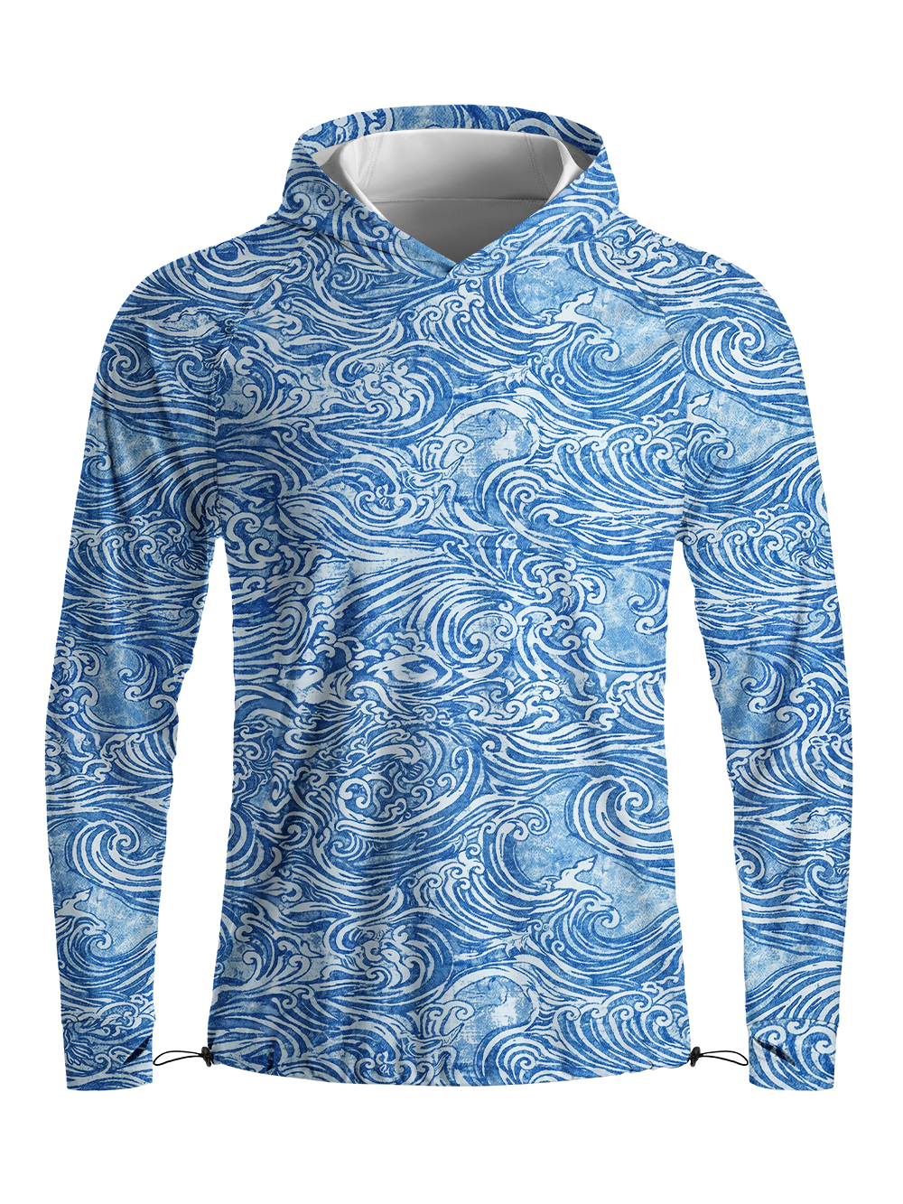 Orionride Passionate Waves Long Sleeve Cycling Hoodie Shirt