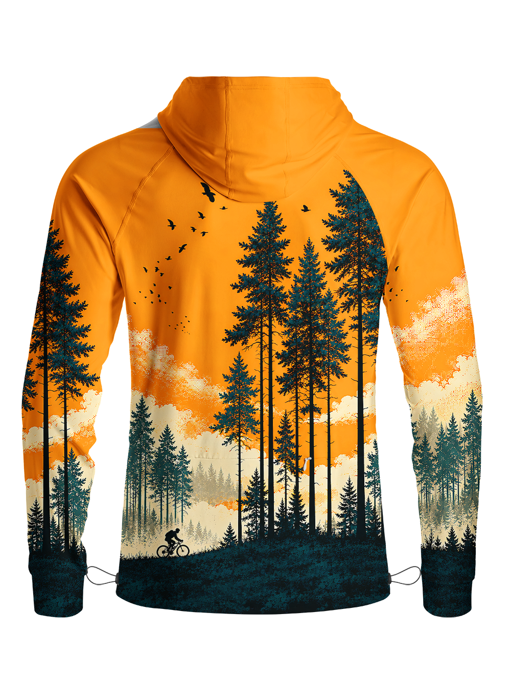 Orionride Sunset Solitude Long Sleeve Cycling Hoodie Shirt