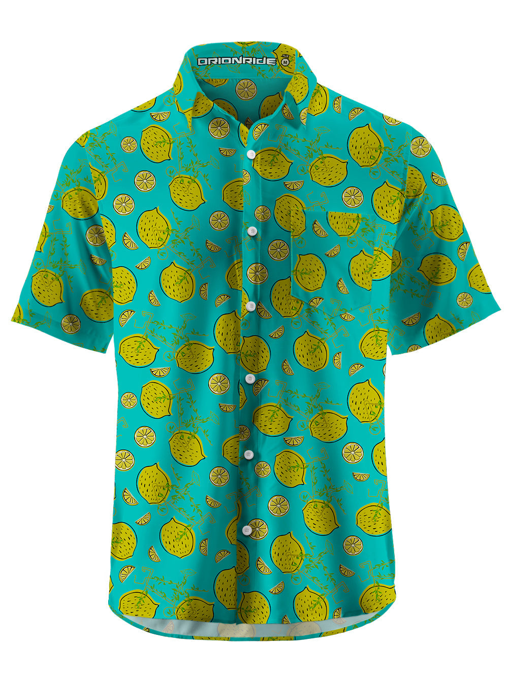 Orionride Lemon Bike Ultra Lightweight Short Sleeves Hawaiian shirt