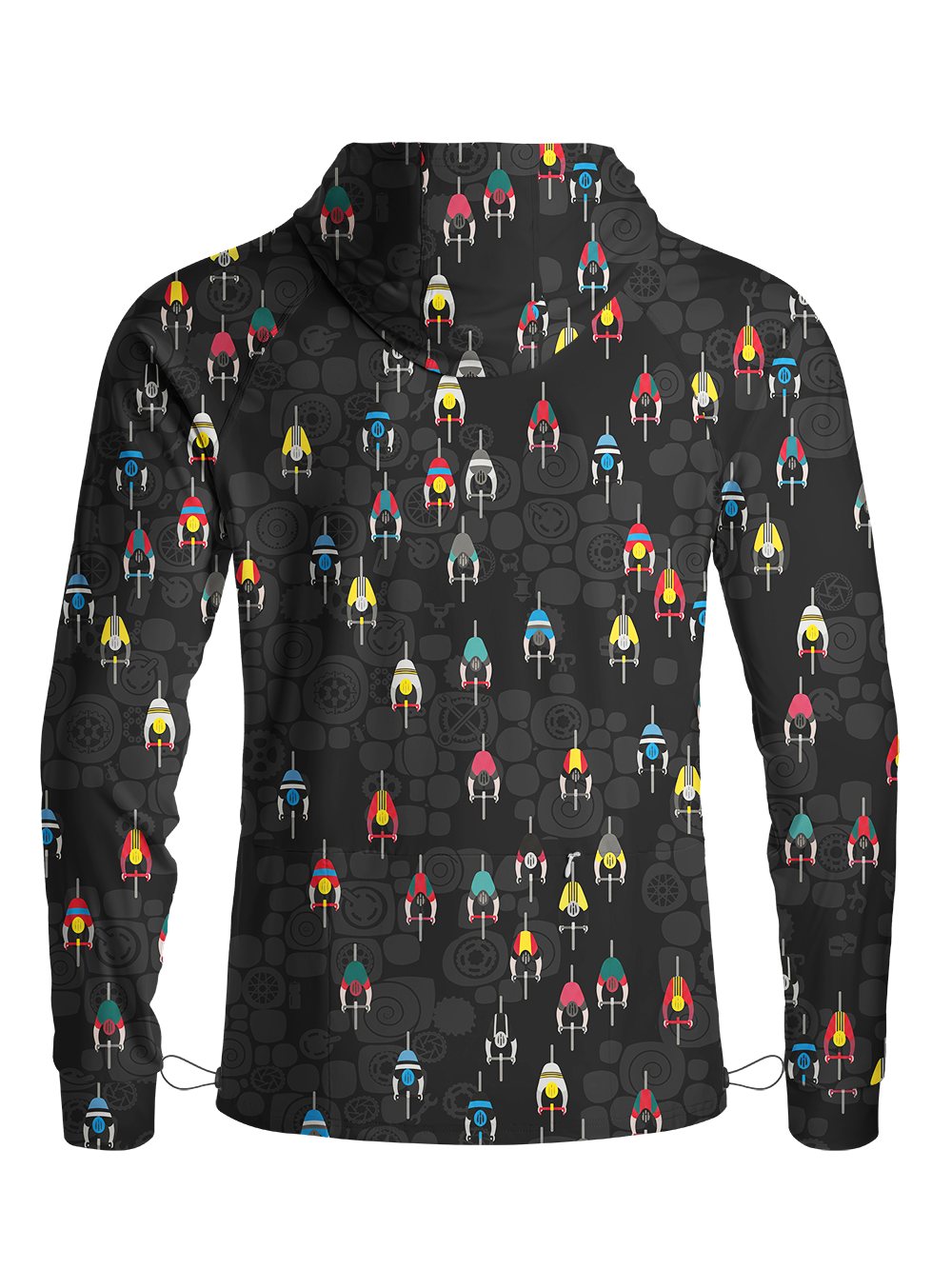 Orionride The World Of Cyclists Long Sleeve Cycling Hoodie Shirt