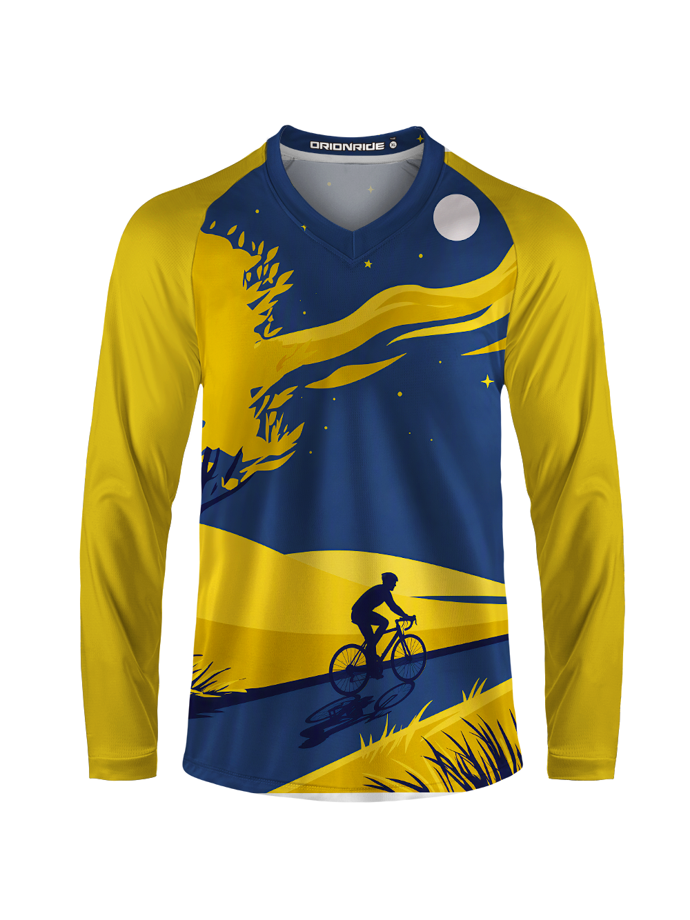 Orionride Nocturnal Golden Flow Long Sleeve Downhill Jersey