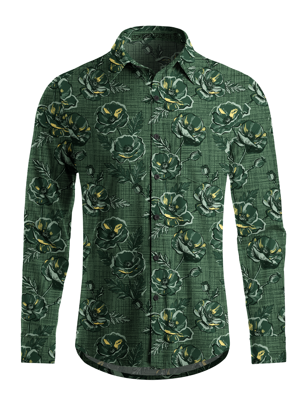 Orionride Night Anemone Men's Stretchy Breathable Long Sleeve Gravel Shirt