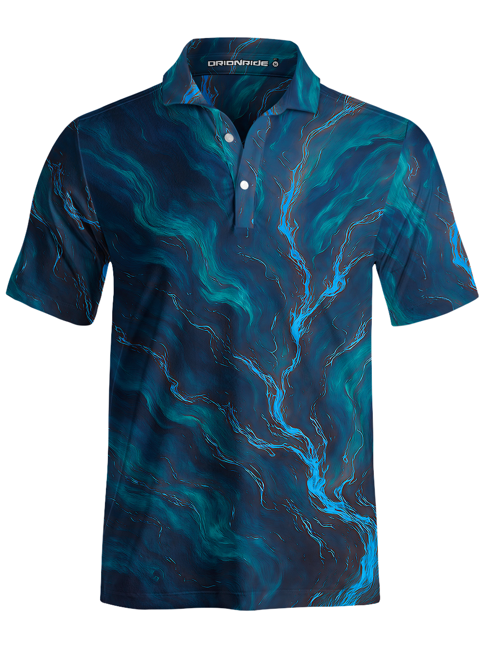 Orionride Liquid Flow Texture Men's Polo Shirt