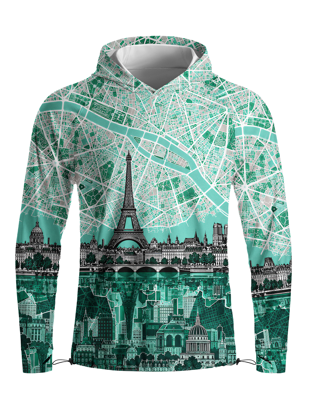 Orionride Urban Atlas Long Sleeve Cycling Hoodie Shirt
