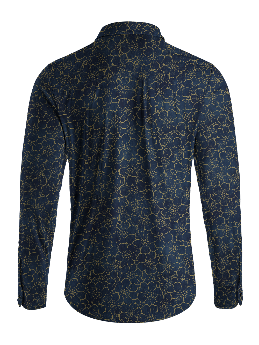 Orionride Dense Cherry Blossoms Men's Stretchy Breathable Long Sleeve Gravel Shirt