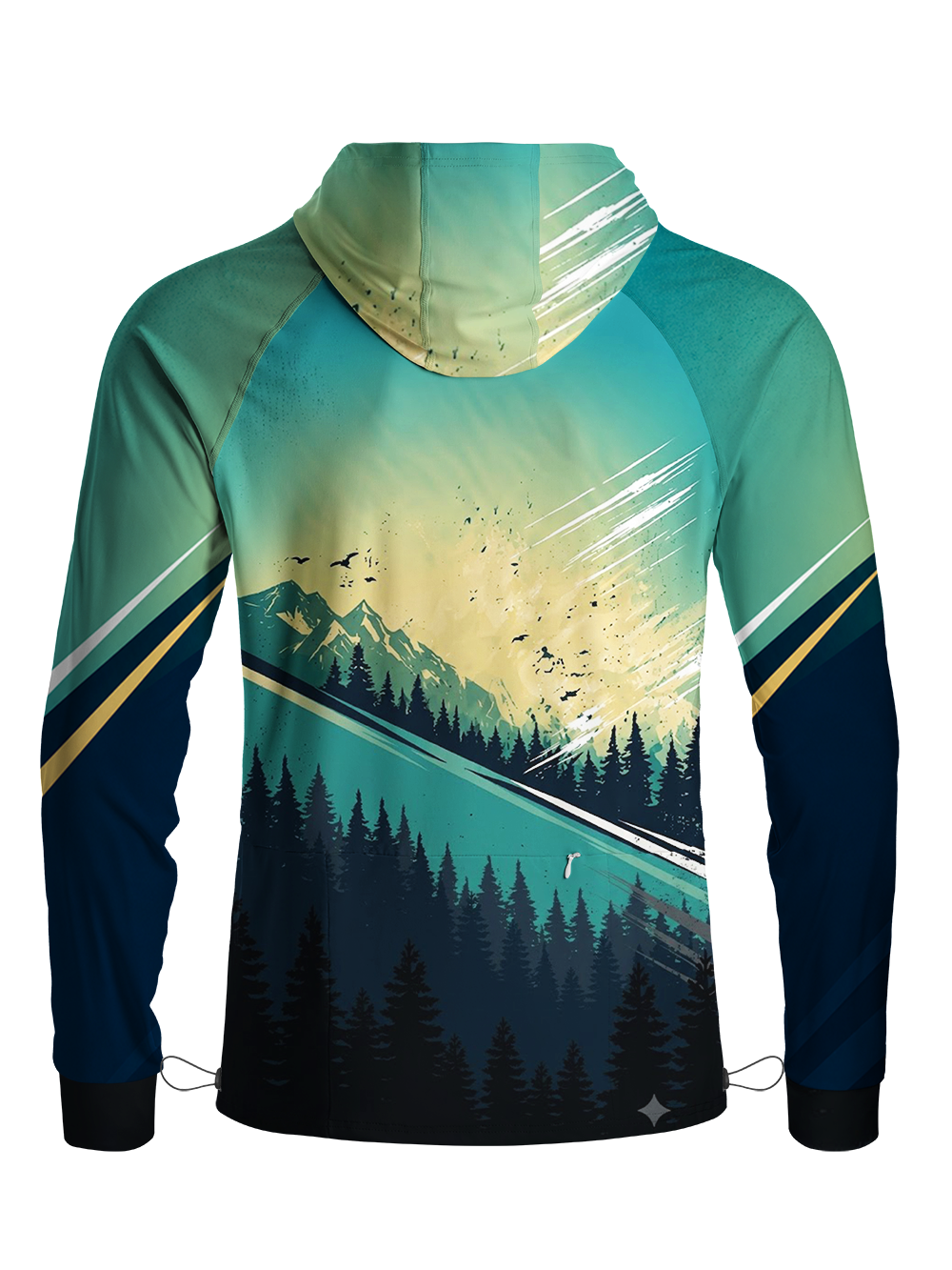 Orionride Aerial Flip Long Sleeve Cycling Hoodie Shirt