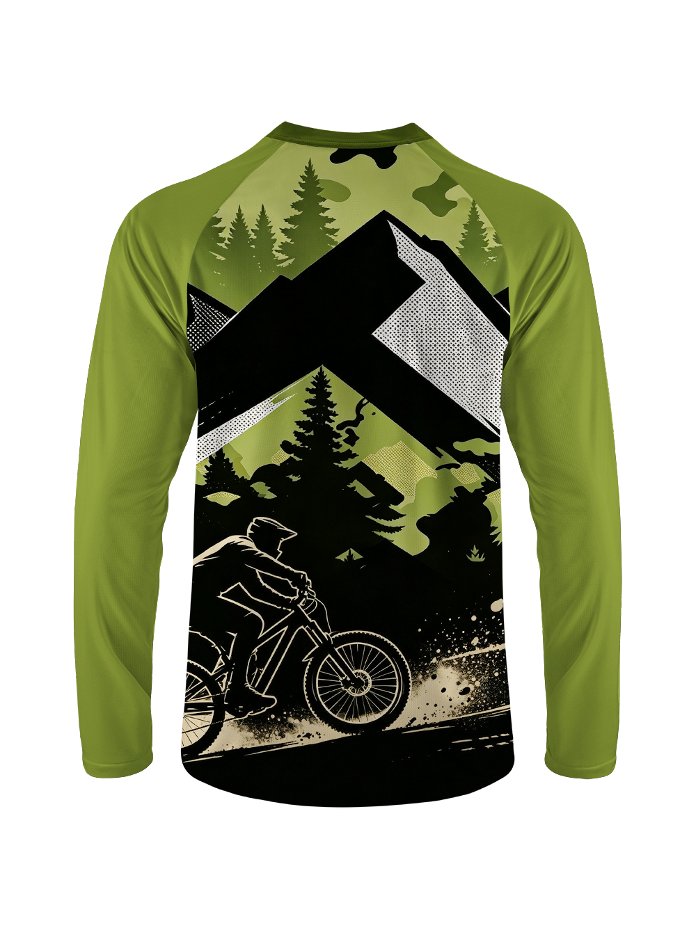 Orionride Geometric Wilderness Long Sleeve Downhill Jersey