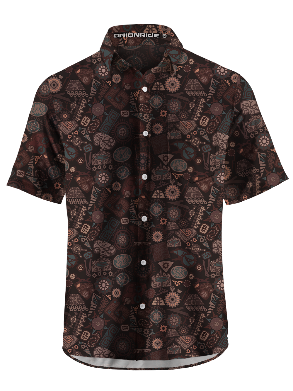 Orionride The Secret Of Parts Zipper Pockets Ultra Lightweight Short Sleeves Gravel Shirt