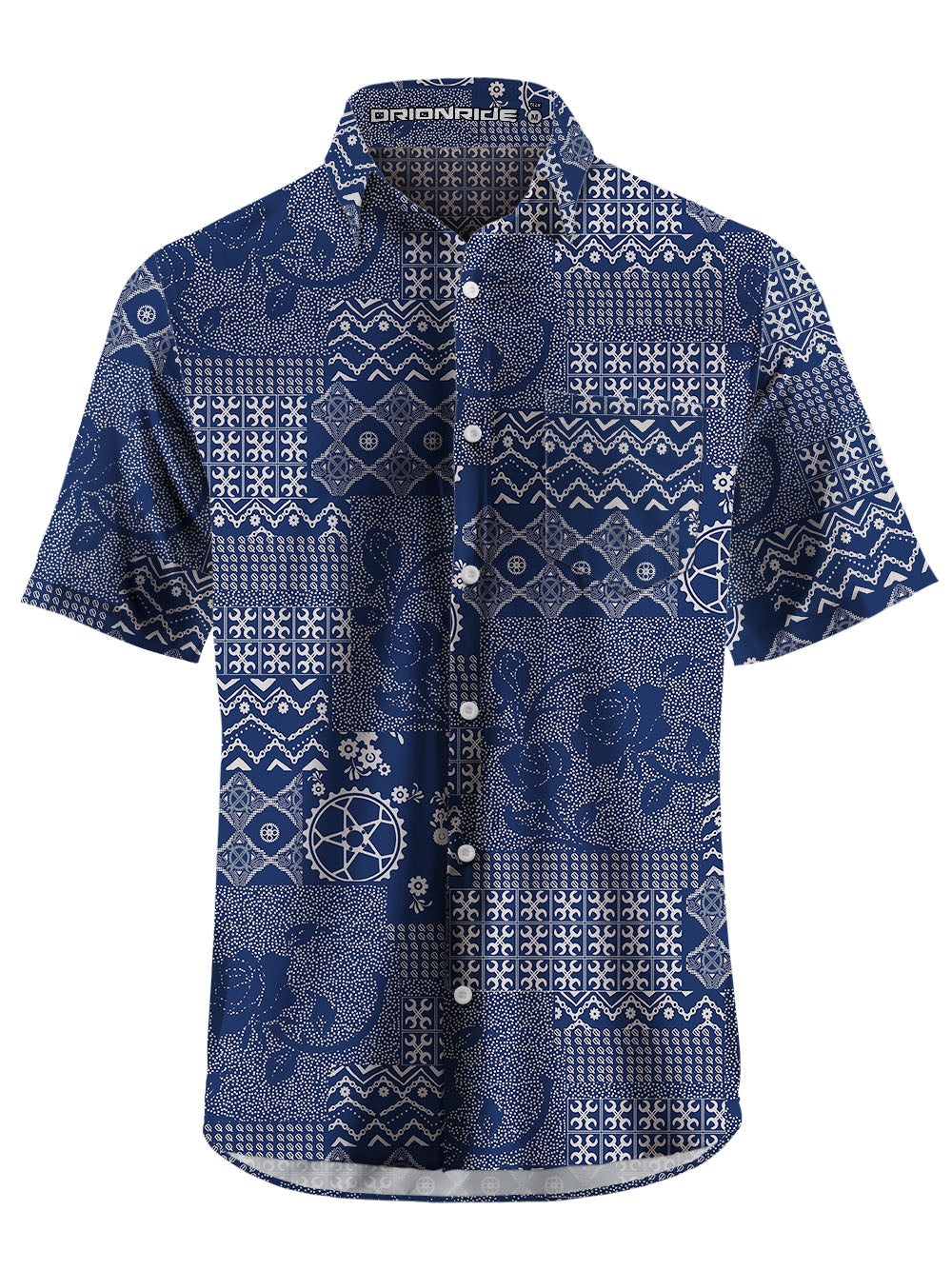 Orionride Rose Story Zipper Pockets Ultra Lightweight Short Sleeves Gravel Shirt
