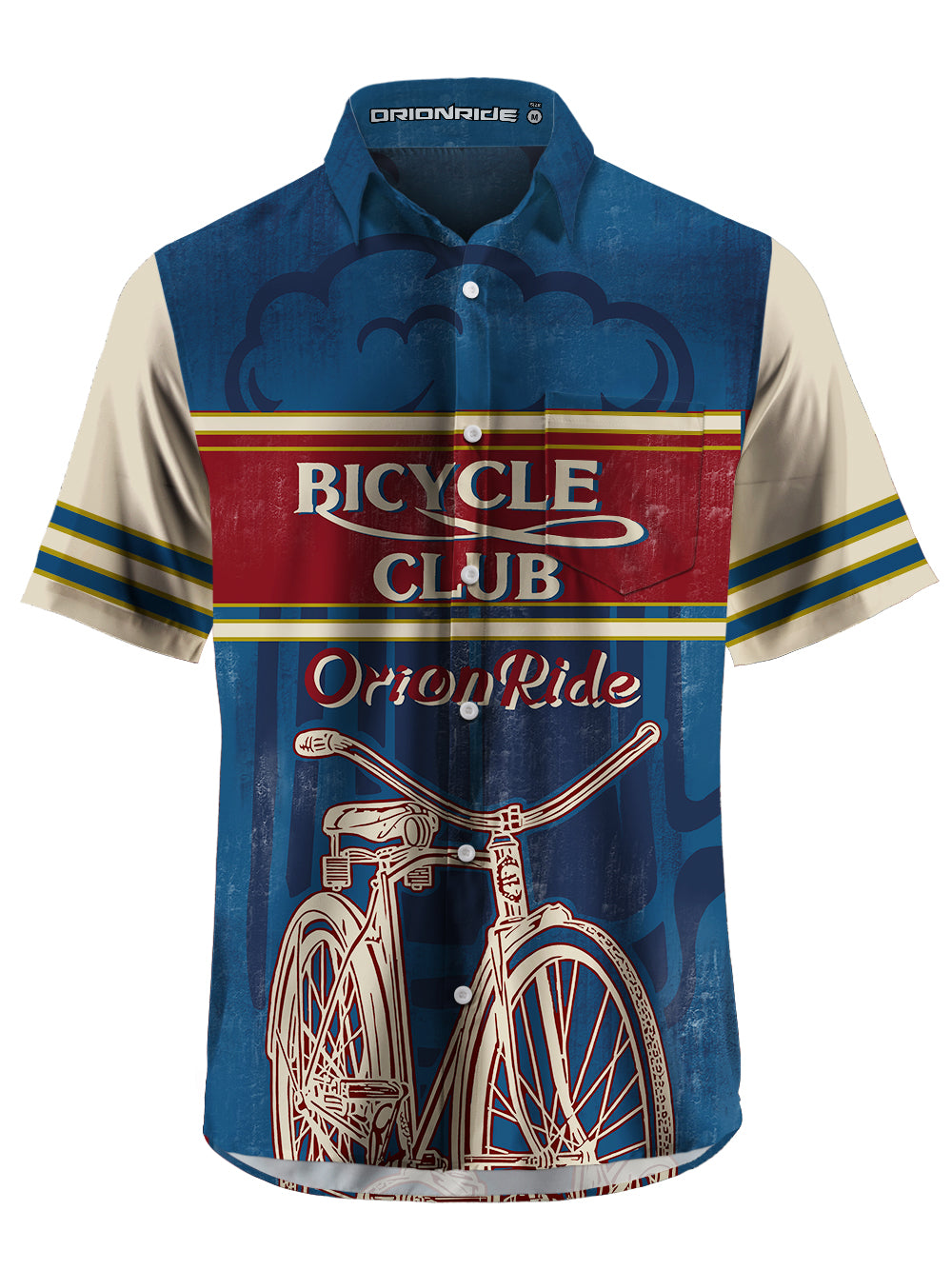 Orionride Bicycle Club Zipper Pockets Ultra Lightweight Short Sleeves Gravel Shirt