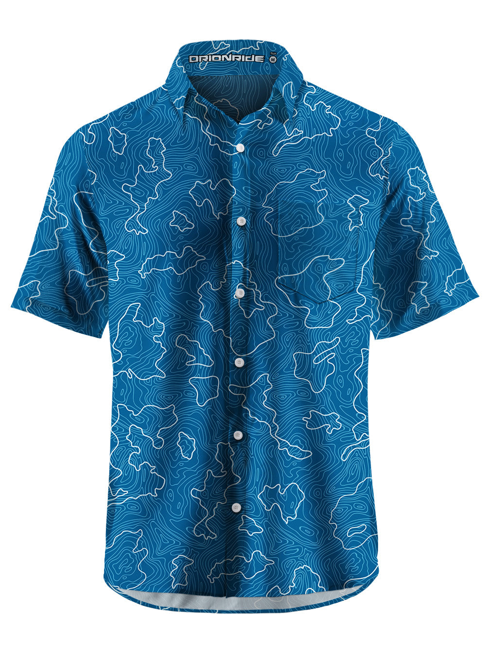 Orionride Contour Tiling Ultra Lightweight Short Sleeves Hawaiian shirt