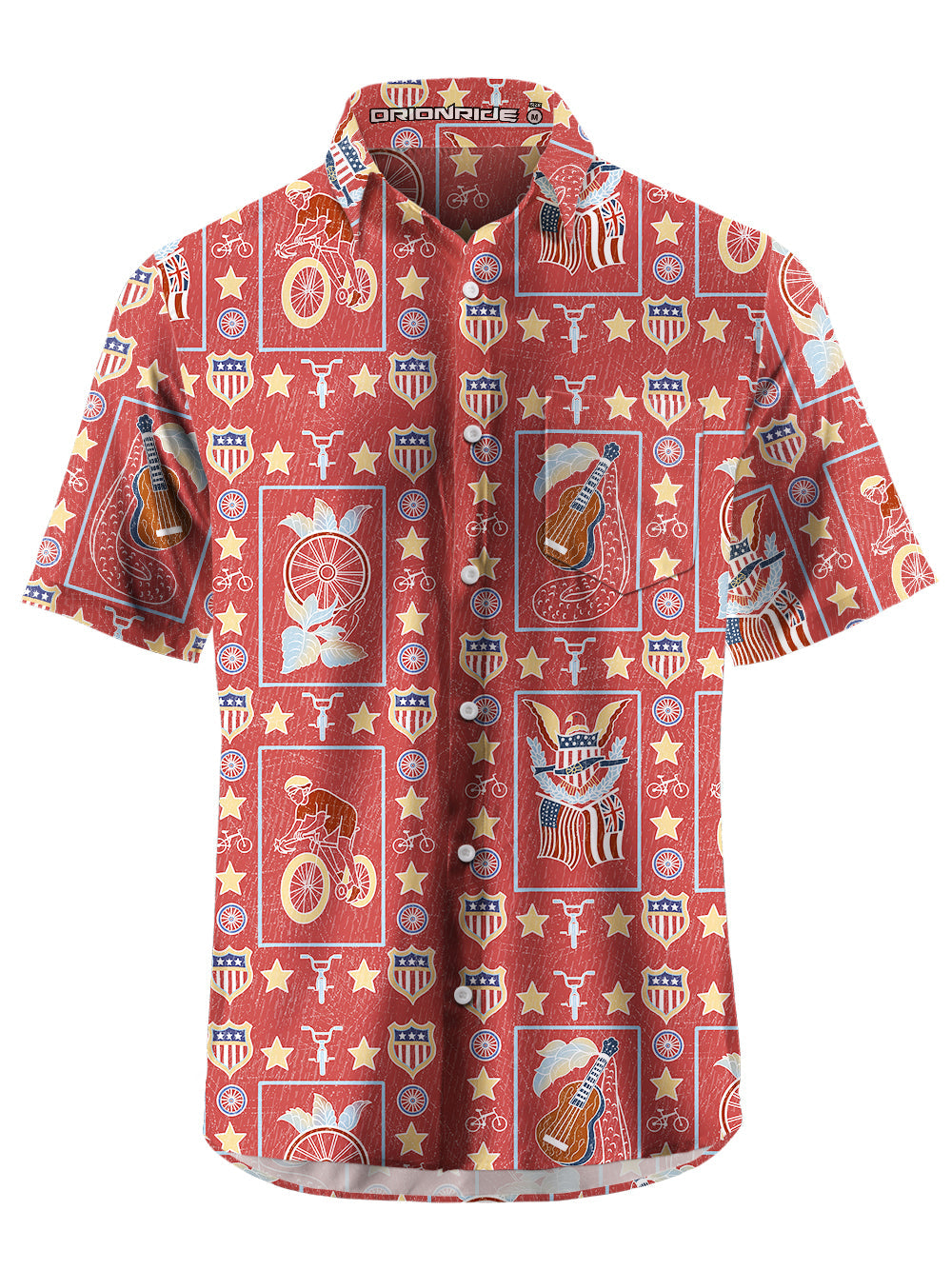 Orionride Short Sleeves Spirit of Freedom Ultra Lightweight Hawaiian shirt