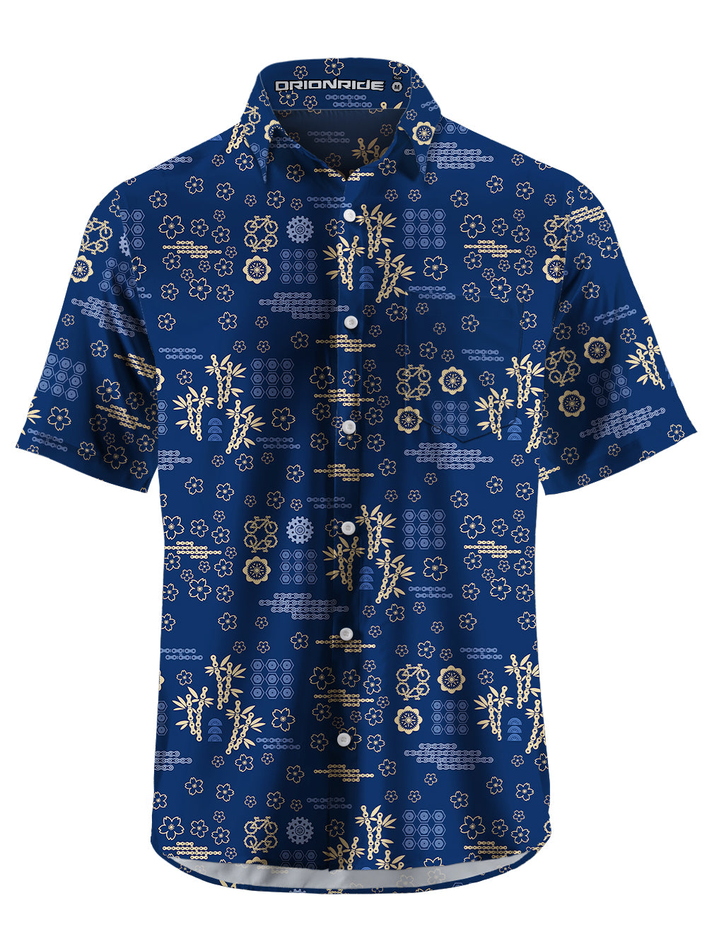 Orionride Bamboo Gear Zipper Pockets Ultra Lightweight Short Sleeves Gravel Shirt