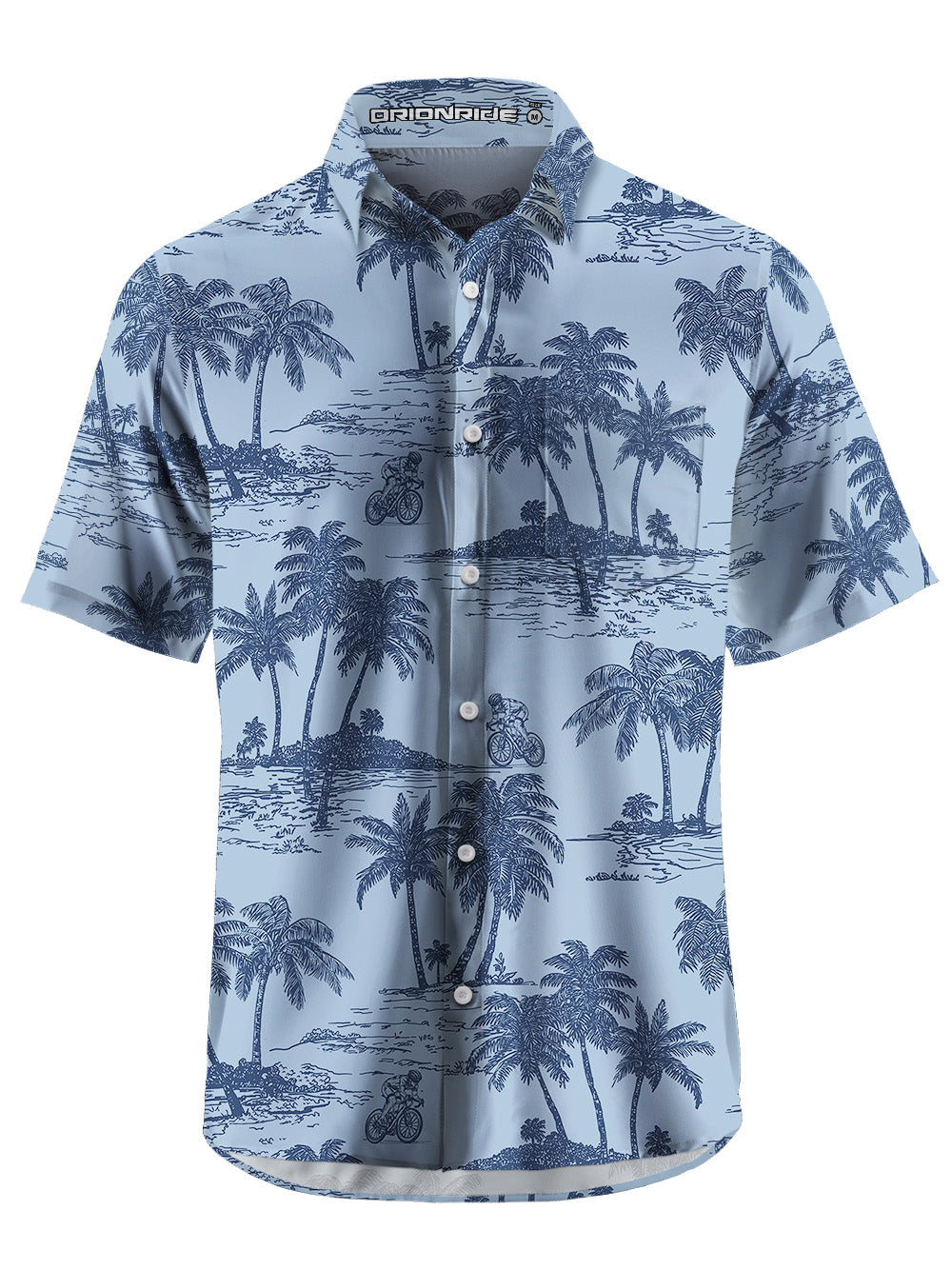 Orionride Travel Memories Zipper Pockets Ultra Lightweight Short Sleeves Gravel Shirt