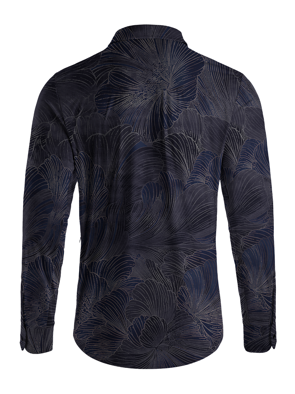 Orionride Peony With Lines Men's Stretchy Breathable Long Sleeve Gravel Shirt