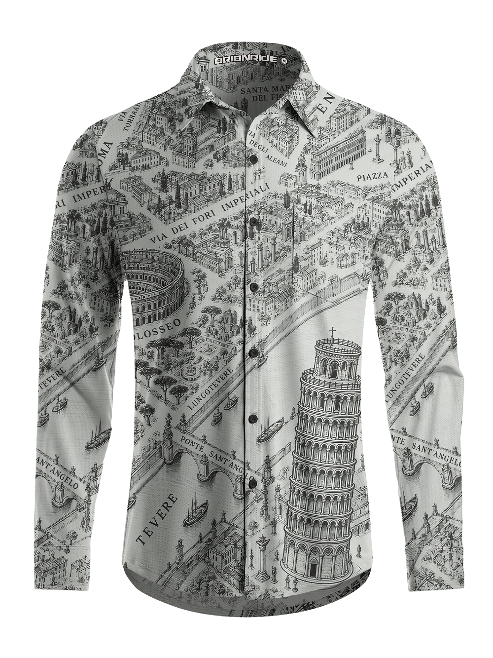 Orionride Grand Tour Men's Stretchy Breathable Long Sleeve Gravel Shirt