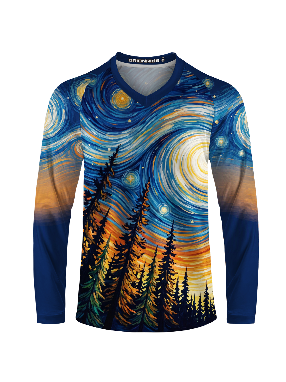 Orionride Swirling Celestial Pulse Long Sleeve Downhill Jersey
