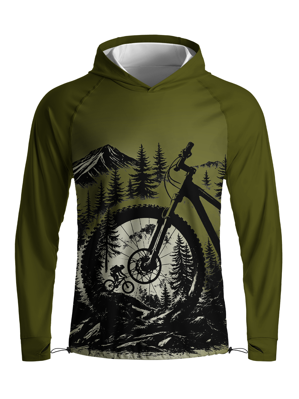 Orionride An Imaginary Adventure Long Sleeve Cycling Hoodie Shirt