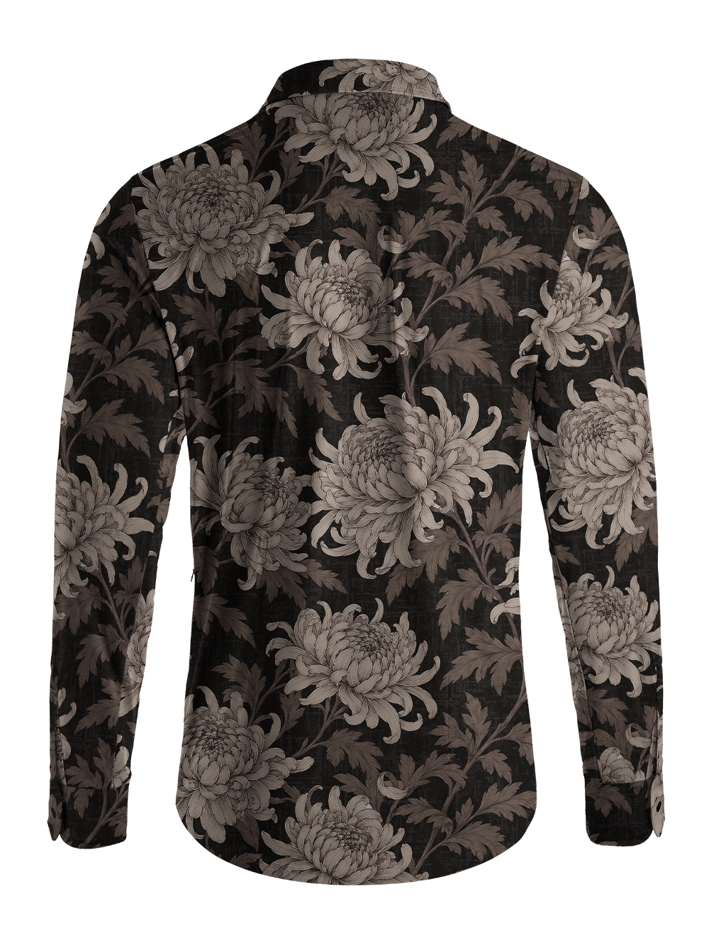 Orionride Pure Chrysanthemum Men's Stretchy Breathable Long Sleeve Gravel Shirt