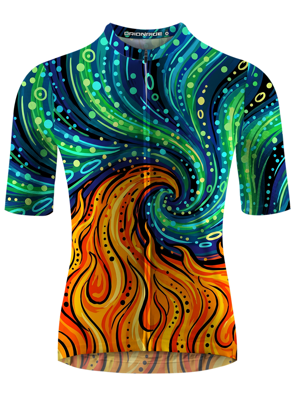 Orionride Fire Swirl Short Sleeves Cycling Jersey