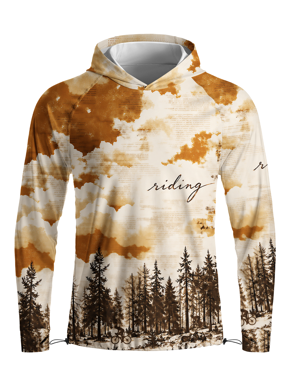 Orionride Skyward Narrative Long Sleeve Cycling Hoodie Shirt