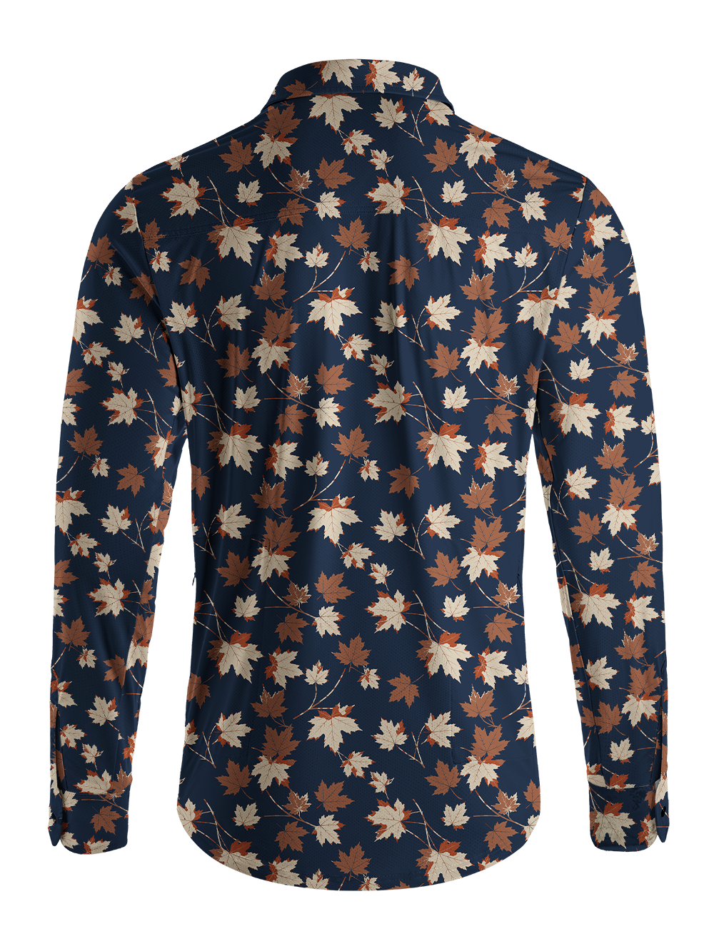Orionride Autumn Maple Men's Stretchy Breathable Long Sleeve Gravel Shirt