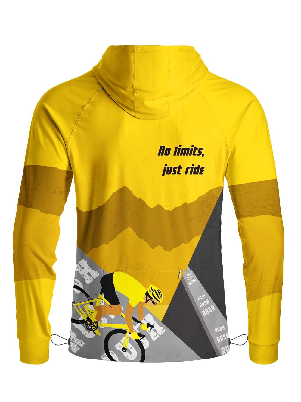 Orionride No Limits Just Ride Long Sleeve Cycling Hoodie Shirt