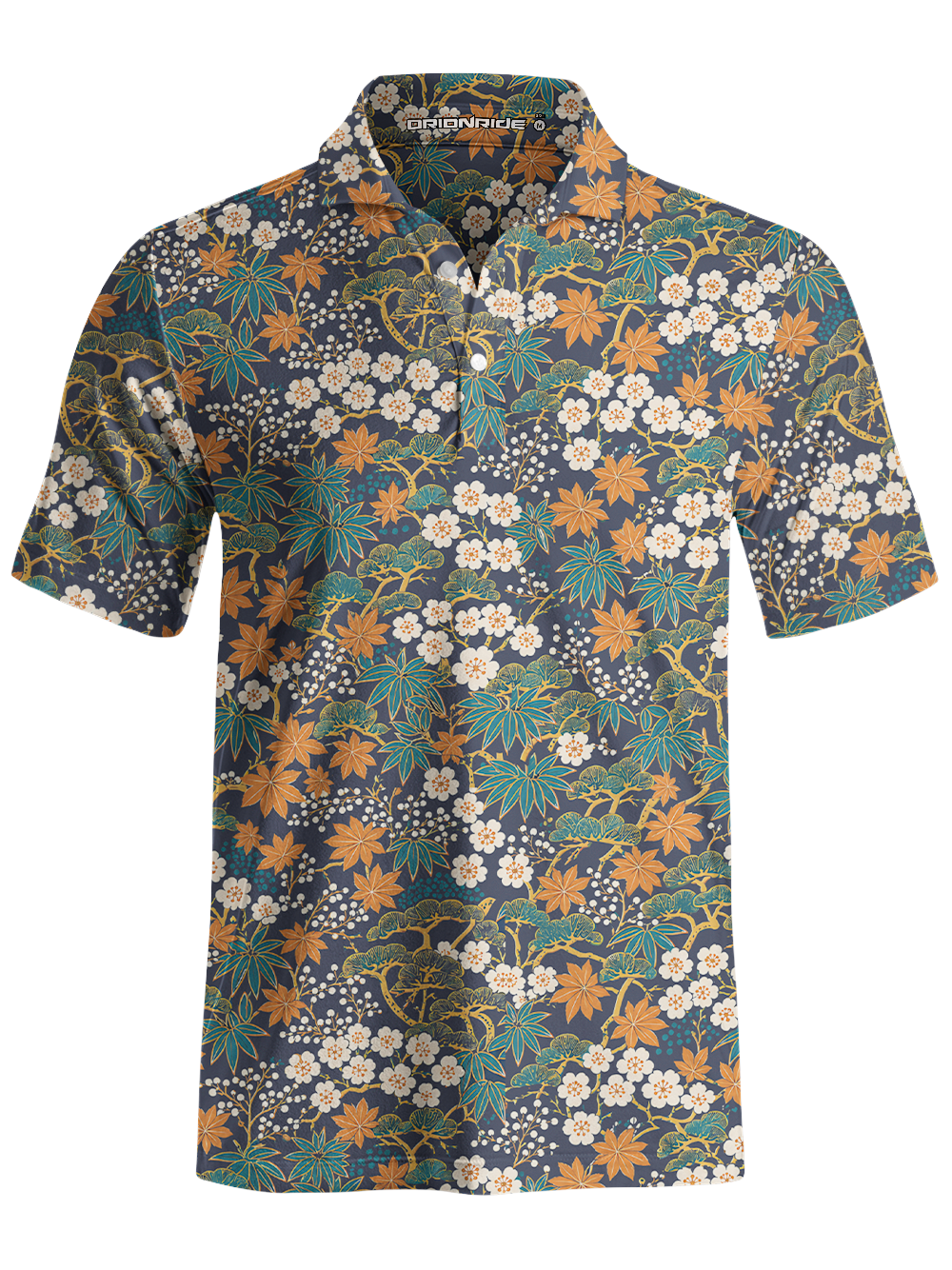 Orionride apanese Flowerbeds Men's Polo Shirt
