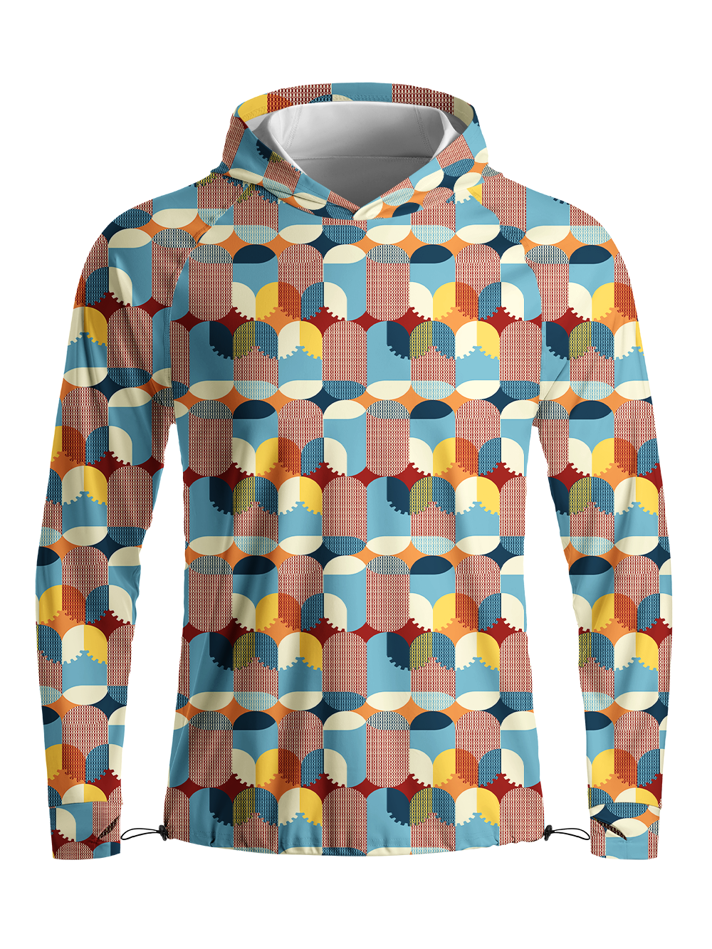 Orionride Semi-Circular Gear Long Sleeve Cycling Hoodie Shirt