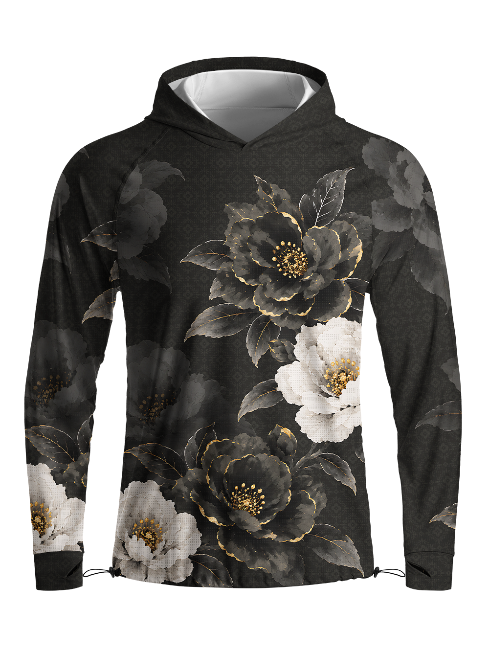 Orionride Gilded Flora Long Sleeve Cycling Hoodie Shirt