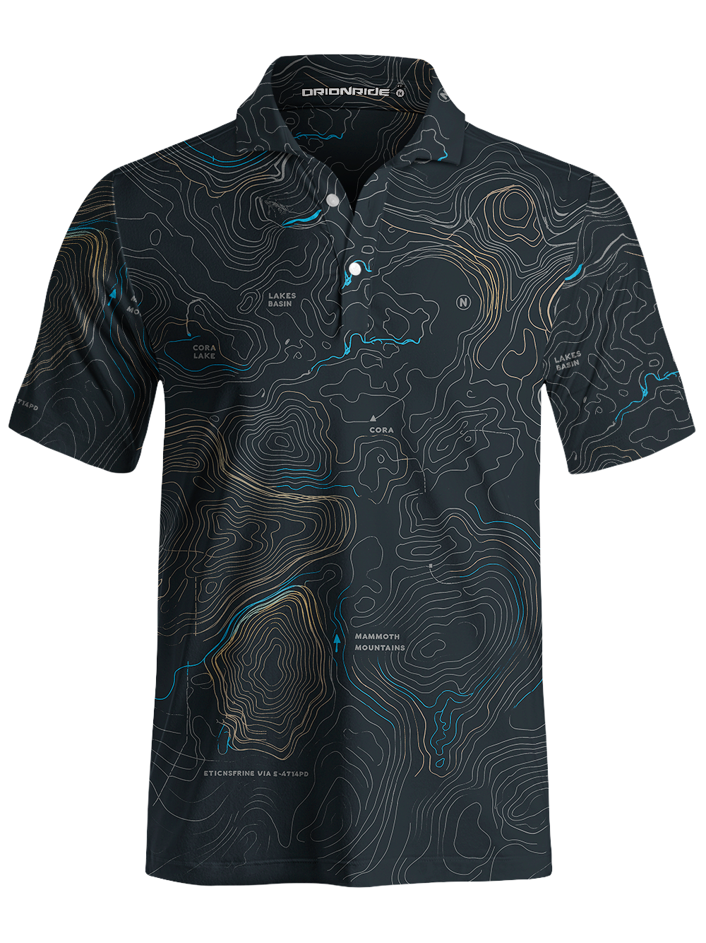 Orionride Panoramic Map Men's Polo Shirt
