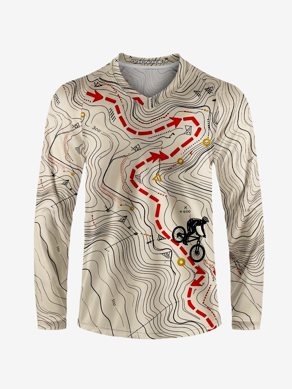 Orionride Topographic Quest Long Sleeve Downhill Jersey
