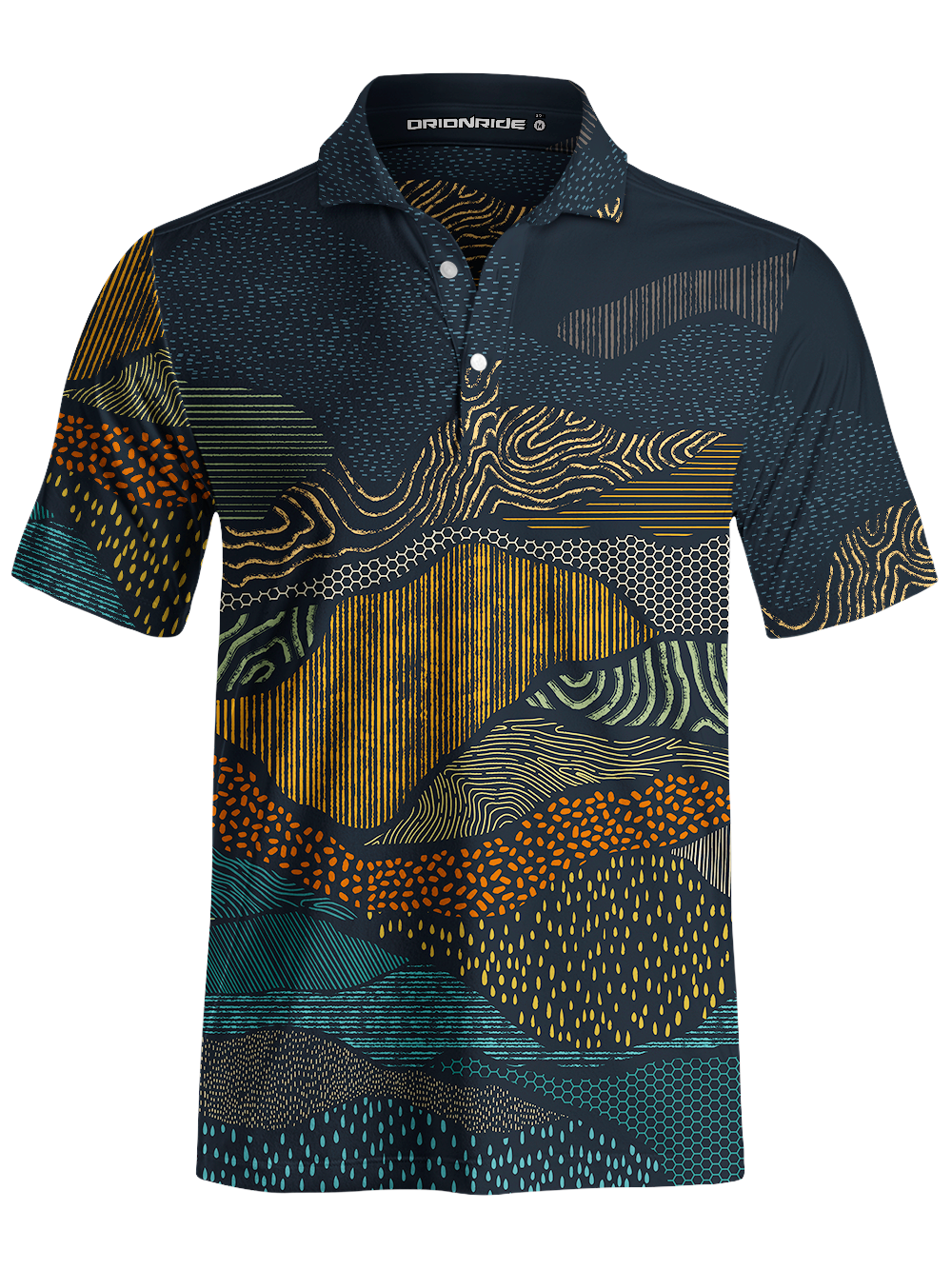 Orionride Geological Texture Men's Polo Shirt
