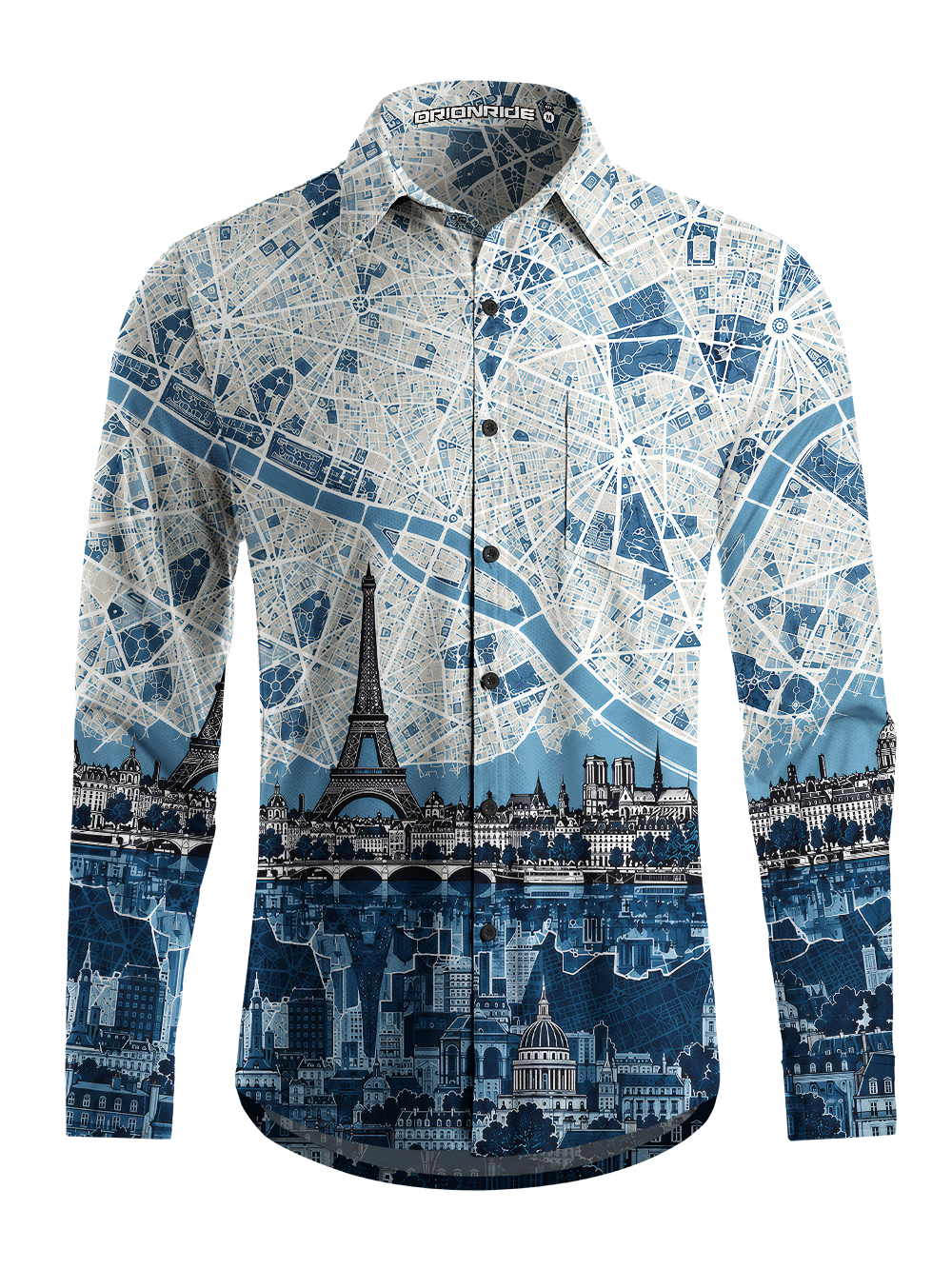 Orionride Urban Atlas Men's Stretchy Breathable Long Sleeve Gravel Shirt