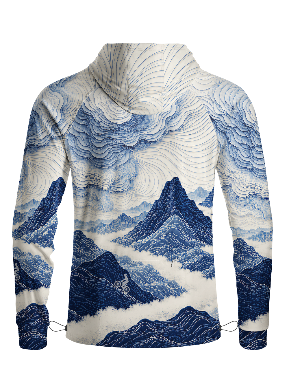 Orionride Mountain Zen Long Sleeve Cycling Hoodie Shirt