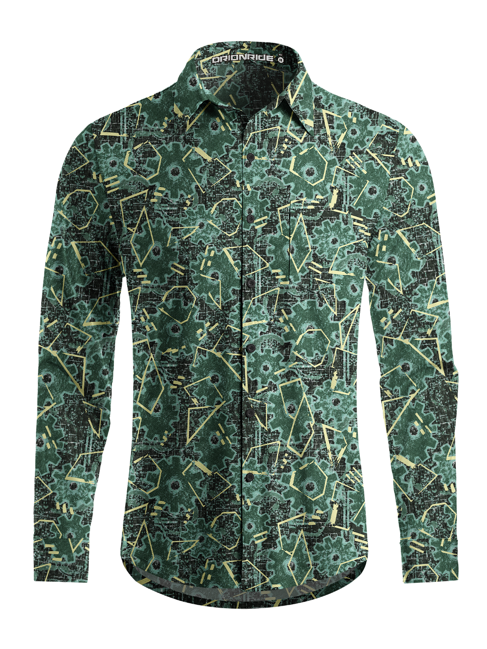 Orionride Gearshift Geometry Men's Stretchy Breathable Long Sleeve Gravel Shirt
