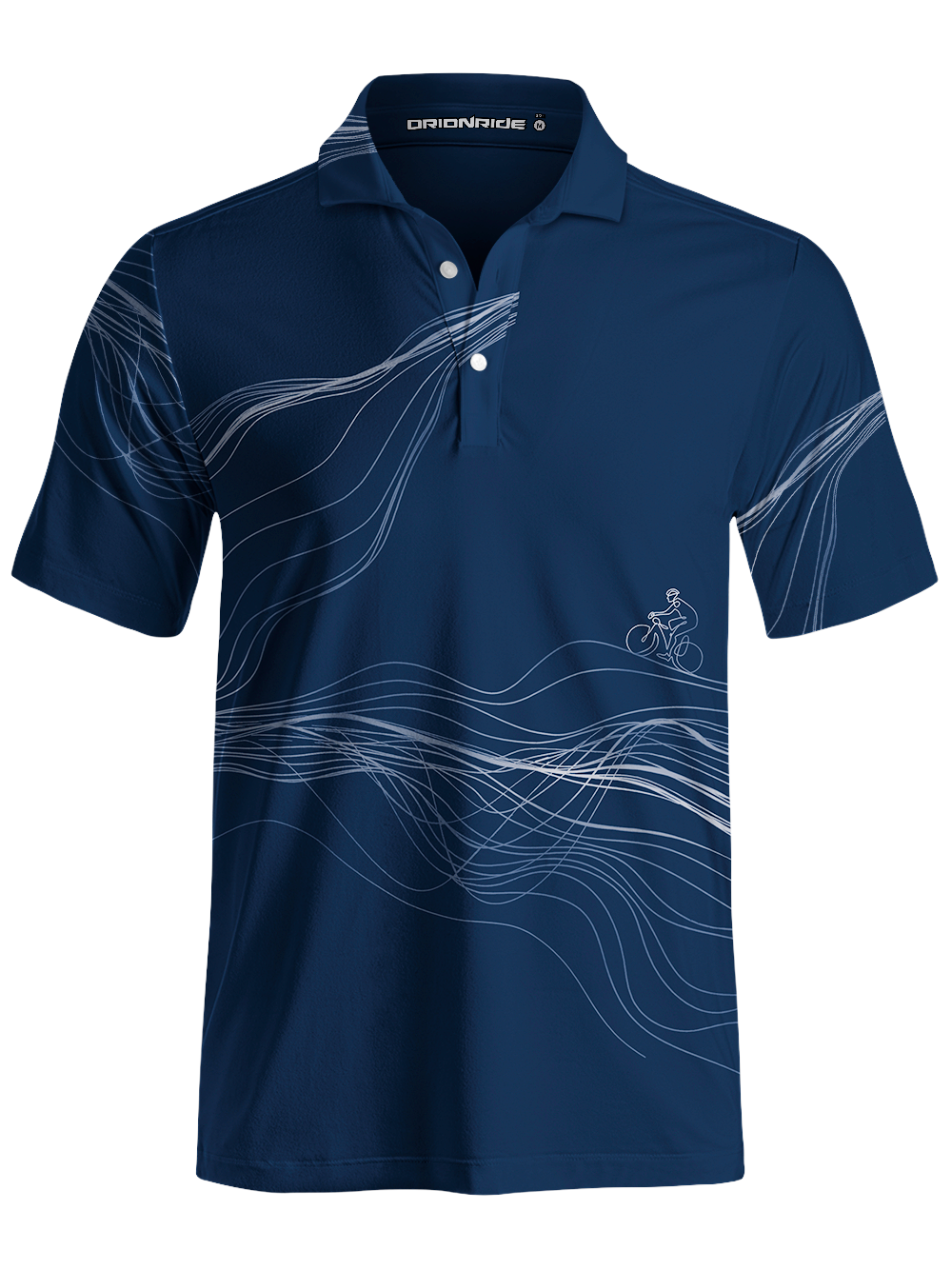 Orionride Spatial Lines Men's Polo Shirt