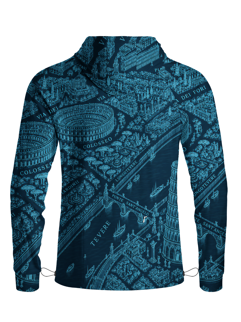 Orionride Grand Tour Long Sleeve Cycling Hoodie Shirt