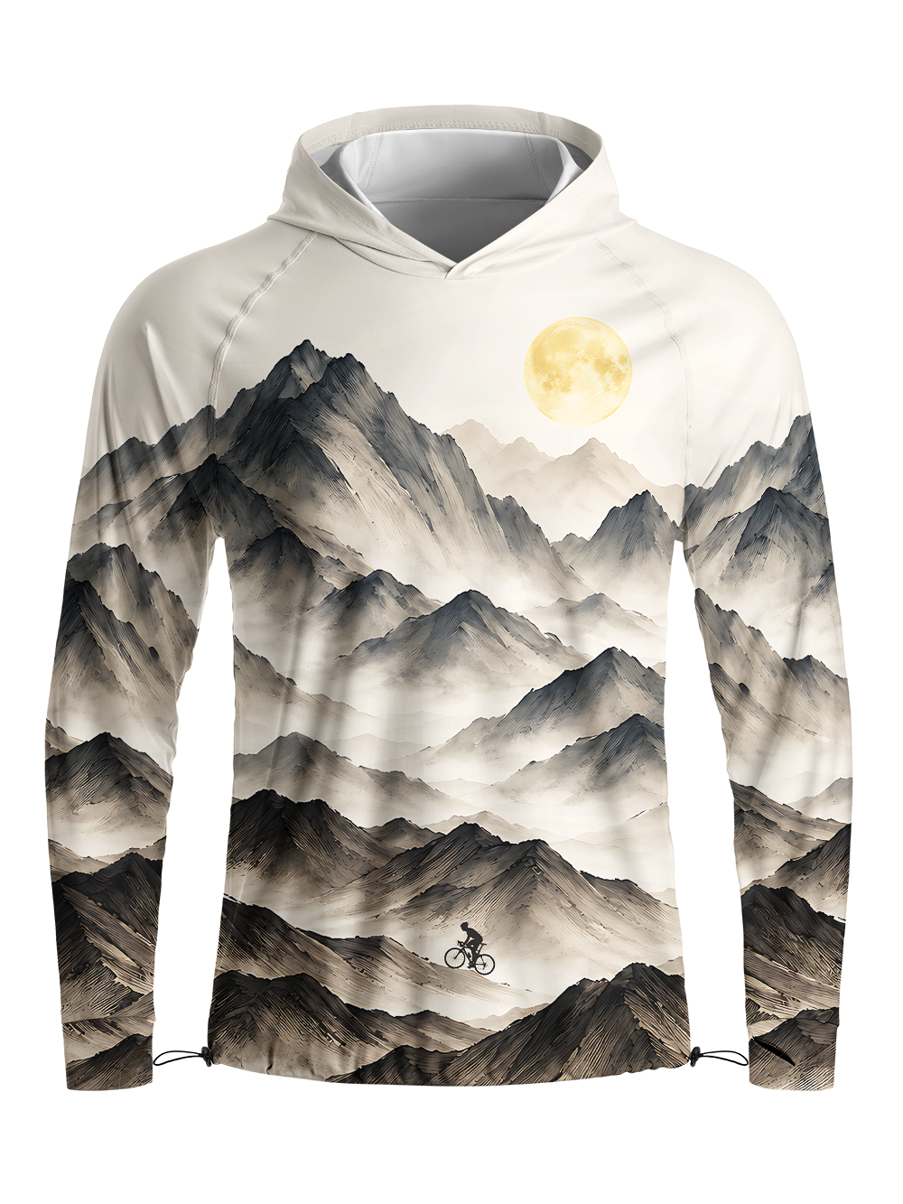 Orionride Solar Ascent  Long Sleeve Cycling Hoodie Shirt